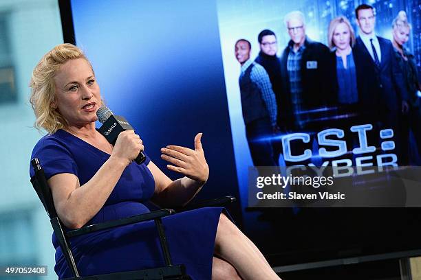 Actress Patricia Arquette visits AOL BUILD to discuss her starring role as Avery Ryan in "CSI: Cyber" at AOL Studios In New York on November 13, 2015...