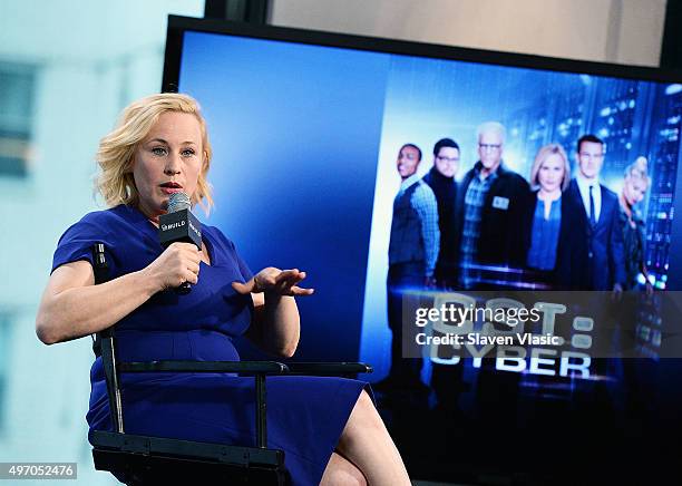 Actress Patricia Arquette visits AOL BUILD to discuss her starring role as Avery Ryan in "CSI: Cyber" at AOL Studios In New York on November 13, 2015...