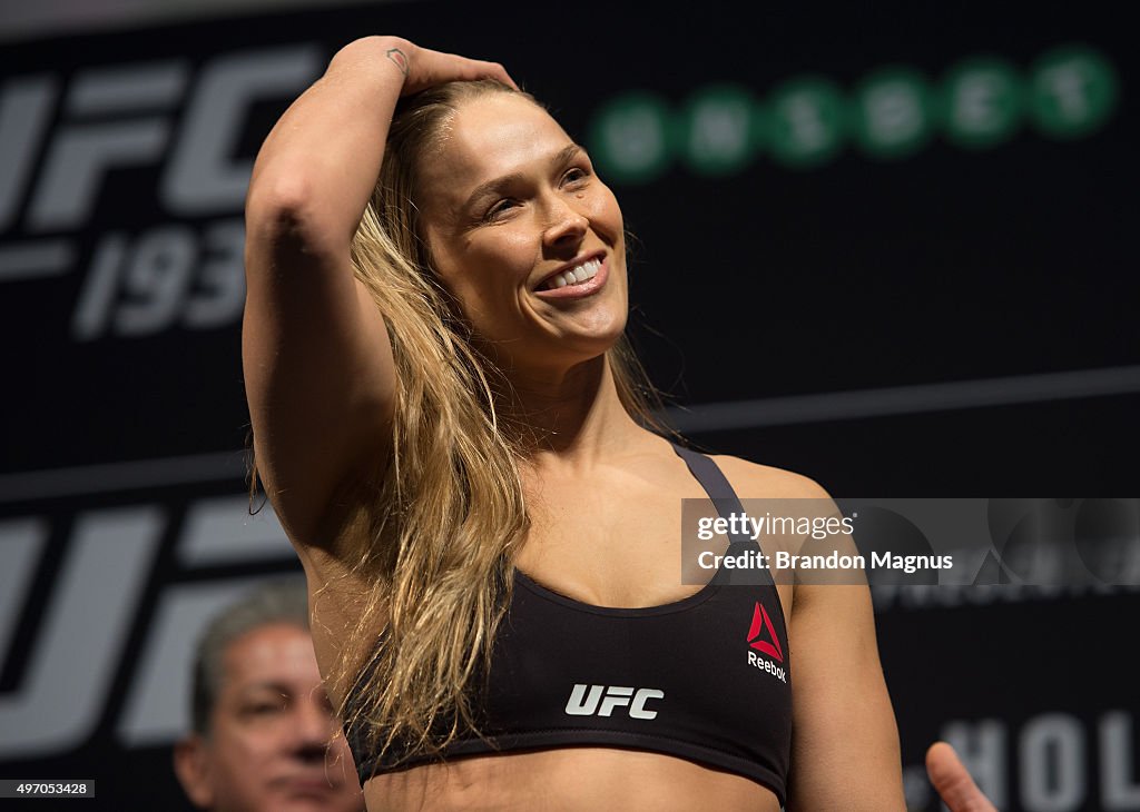 UFC 193 Weigh-in