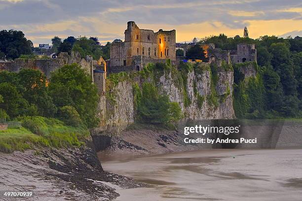 chepstow castle - monmouth castle fotografías e imágenes de stock