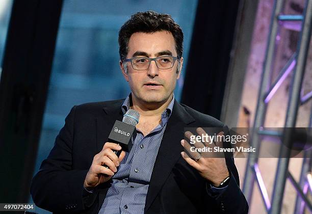 Journalist/ filmmaker Maziar Bahari visits AOL BUILD to discuss the current state of US/Iran relations with writer Justin Rohrlich at AOL Studios In...