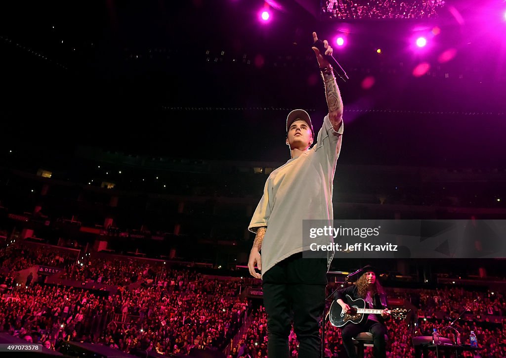 An Evening With Justin Bieber To Celebrate The Release Of His New Album "Purpose"