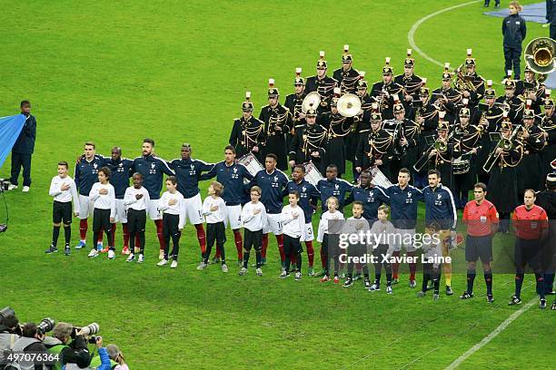 Team France beore the International Friendly games between France and Germany at Stade de France on november 13, 2015 in Paris, France.