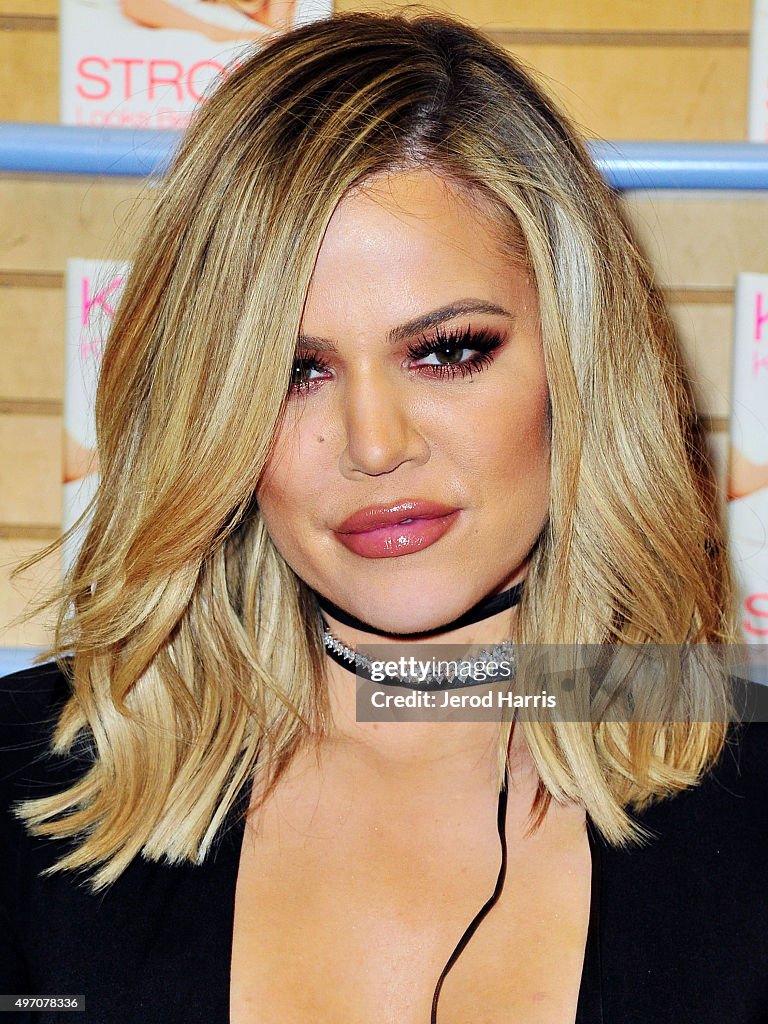 Khloe Kardashian Book Signing For "Strong Looks Better Naked"