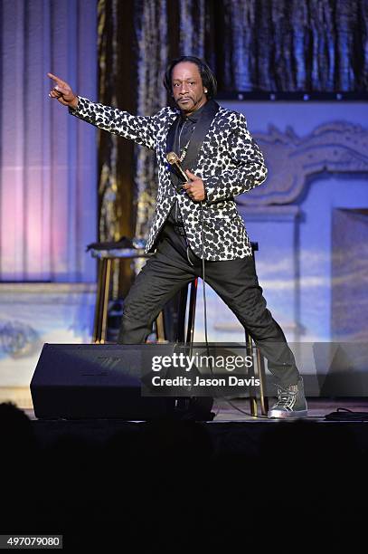 Comedian Katt Williams performs during his Conspiracy Theory Tour at Nashville Municipal Auditorium on November 13, 2015 in Nashville, Tennessee.