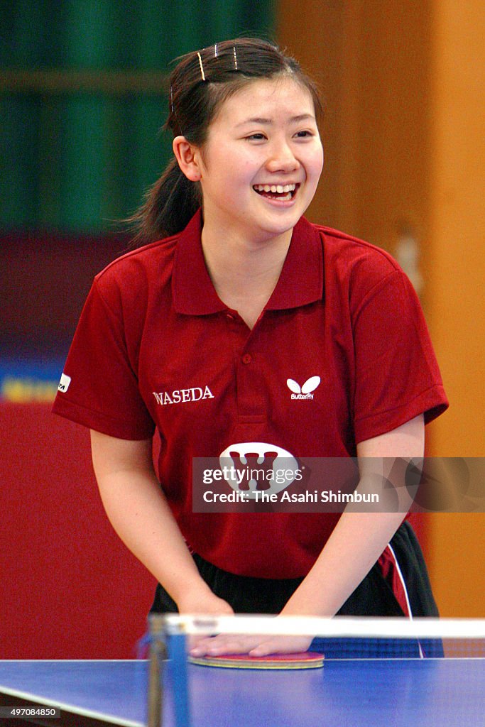 Table Tennis Player Ai Fukuhara Enters Waseda University