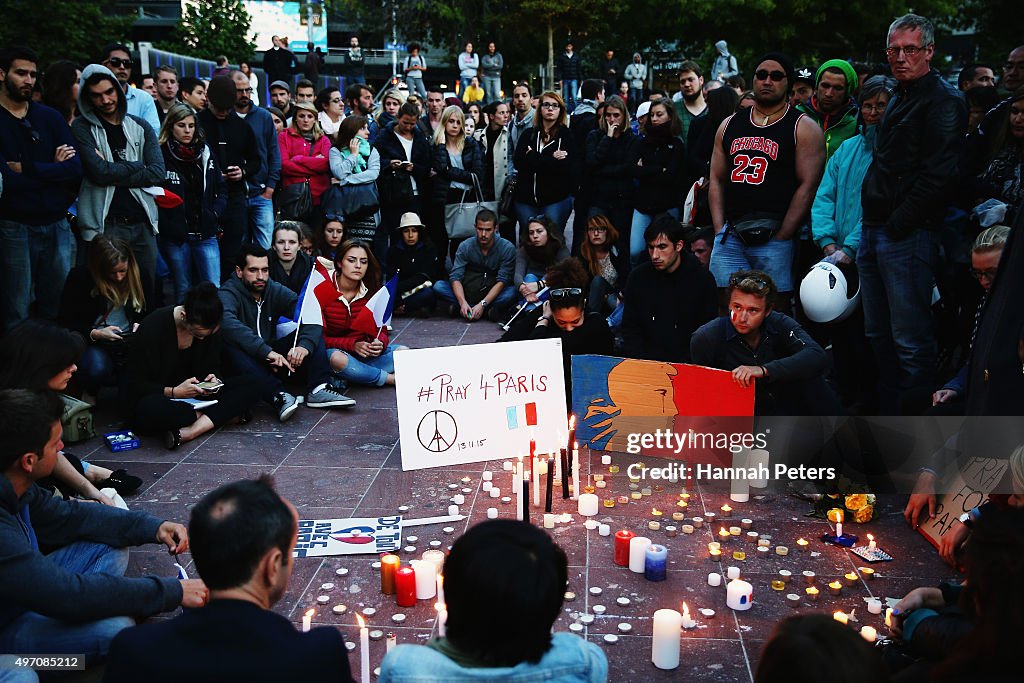 Vigil Held In Auckland For Victims of Paris Attacks