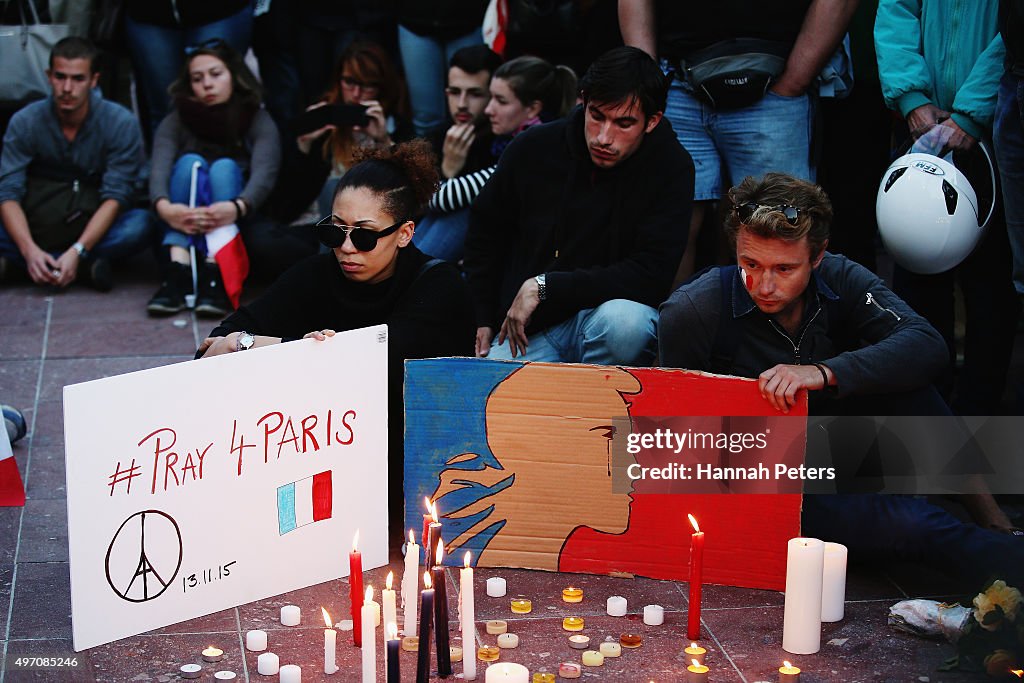 Vigil Held In Auckland For Victims of Paris Attacks