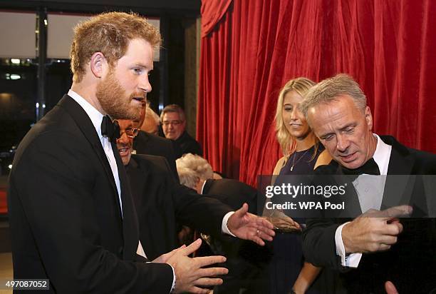 Britain's Prince Harry arrives at the Royal Variety Performance at the Albert Hall on November 13, 2015 in London, England.