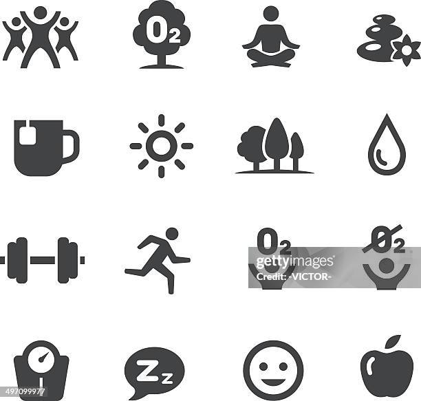 fitness und gesundes leben-symbole-acme series - anaerobic stock-grafiken, -clipart, -cartoons und -symbole