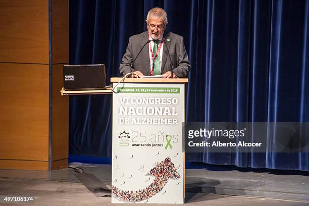 Koldo Aulestia Urrutia Attends Alzheimer Congress in Valladolid on November 13, 2015 in Valladolid, Spain.