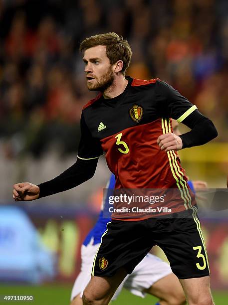 Nicolas Lombaerts of Belgium looks on during the international friendly match between Belgium and Italy at King Baudouin Stadium on November 13, 2015...