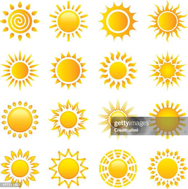 sun - sonne stock-grafiken, -clipart, -cartoons und -symbole