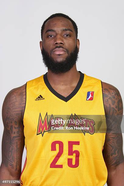Rakeem Christmas of the Fort Wayne Mad Ants poses for a head shot during the NBA Developmental League media day at Memorial Coliseum November 9, 2015...