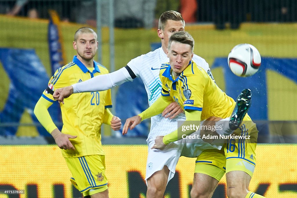 Ukraine v Slovenia - UEFA EURO 2016 Qualifier: Play-Off First Leg