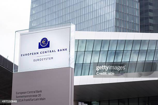 bce de frankfurt - banco central europeu - fotografias e filmes do acervo
