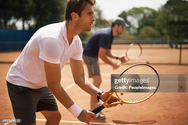 ready for doubles - dubbel stockfoto's en -beelden