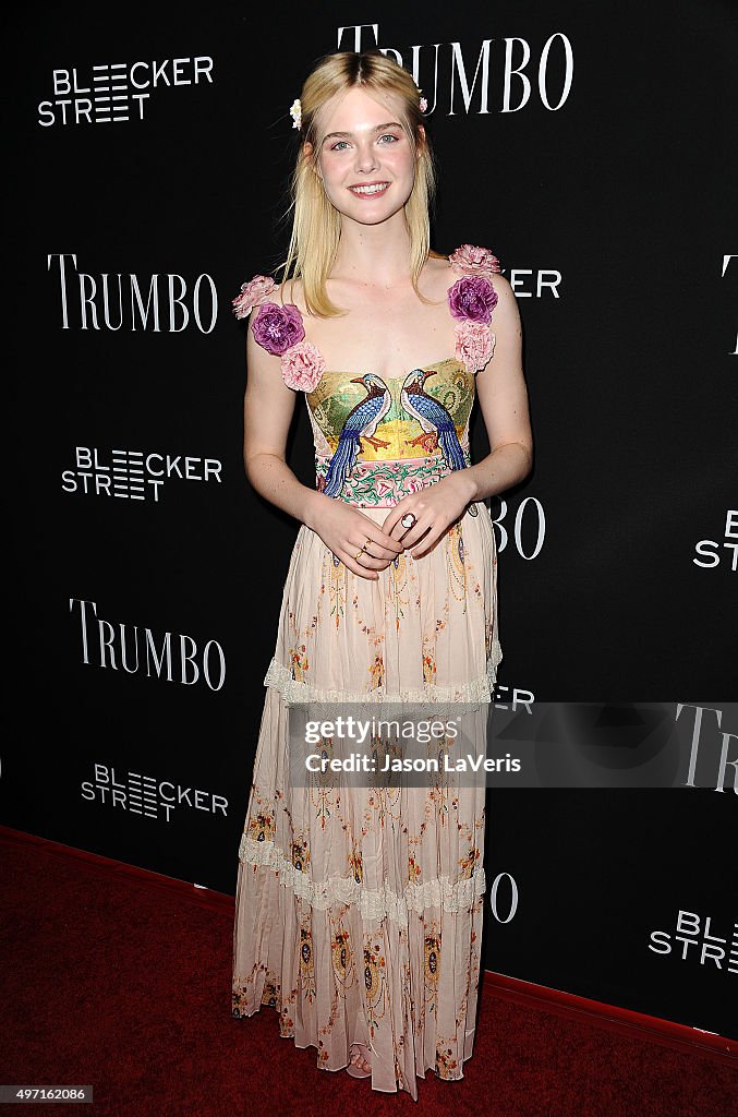 Premiere Of Bleecker Street Media's "Trumbo" - Arrivals