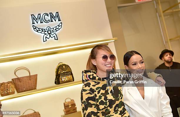 Karrueche Tran attends MCM Atlanta Store Opening at Lenox Square on November 14, 2015 in Atlanta, Georgia.