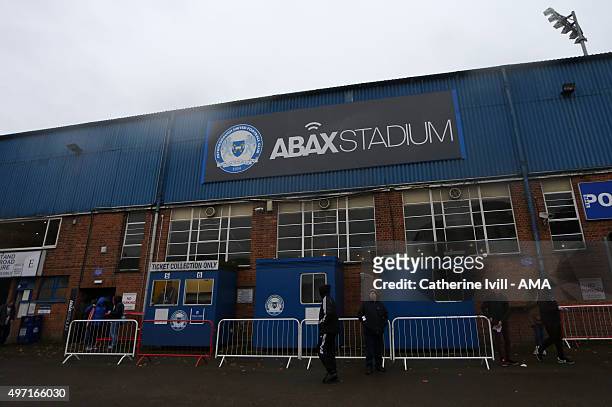 General view of the Abax stadium before the Sky Bet League One match between Peterborough United and Fleetwood Town at London Road Stadium on...