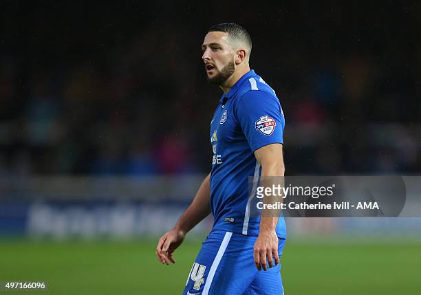 Conor Washington of Peterborough United during the Sky Bet League One match between Peterborough United and Fleetwood Town at London Road Stadium on...