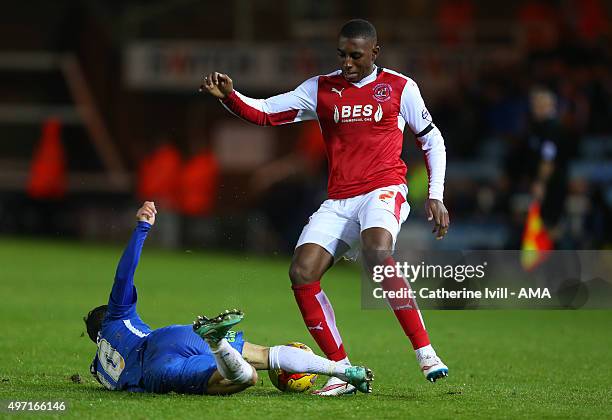 AmariÕi Bell of Fleetwood Town during the Sky Bet League One match between Peterborough United and Fleetwood Town at London Road Stadium on November...