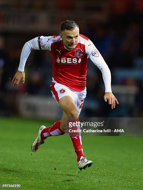 David Ball of Fleetwood Town during the Sky Bet League One match between Peterborough United and Fleetwood Town at London Road Stadium on November...