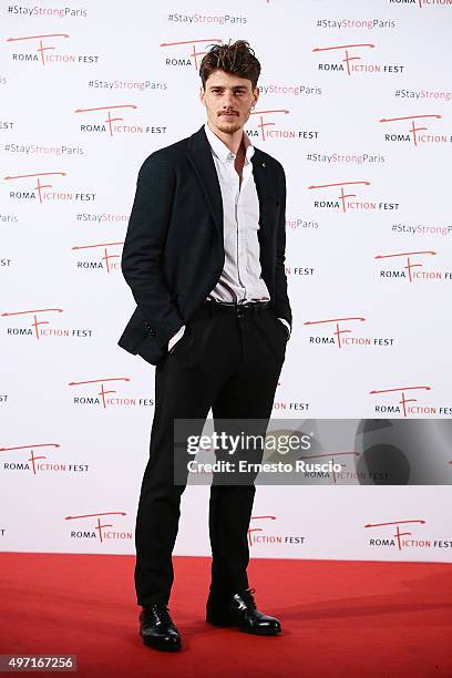 Antonio Folletto attends the 'Limbo' red carpet during the 9th Roma Fiction Fest at Cinema Adriano on November 14, 2015 in Rome, Italy.