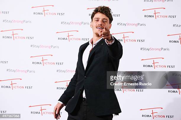 Antonio Folletto attends the 'Limbo' red carpet during the 9th Roma Fiction Fest at Cinema Adriano on November 14, 2015 in Rome, Italy.