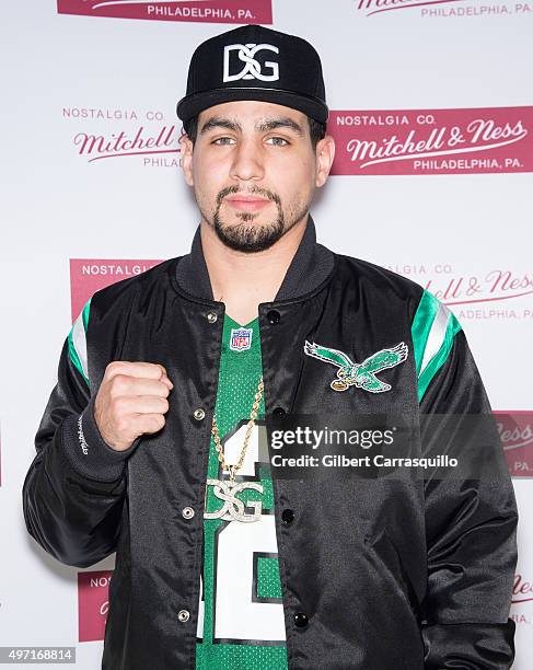 Professional Boxer Danny Garcia attends Mitchell & Ness Flagship Store 5th Anniversary at Mitchell & Ness Flagship Store on November 12, 2015 in...