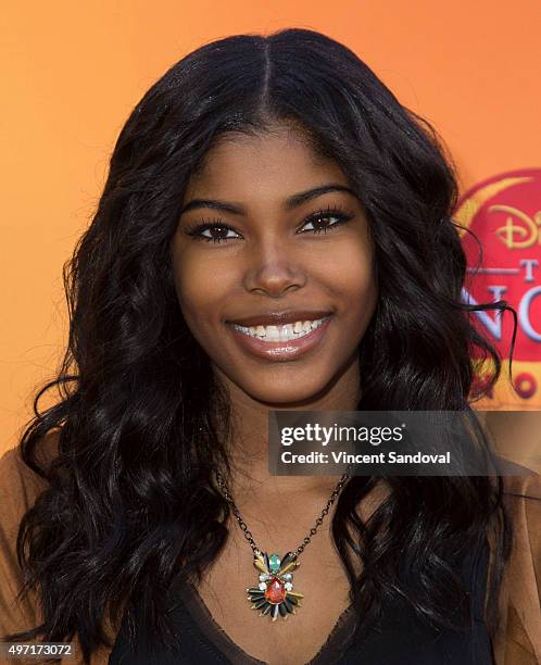 Singer/actress Diamond White attends the premiere of Disney Channel's "The Lion Guard: Return Of The Roar" at Walt Disney Studios on November 14,...