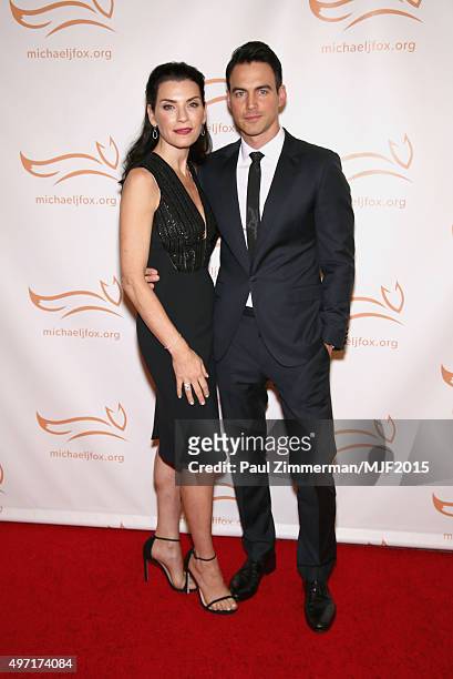 Actress Julianna Margulies and Keith Lieberthal attend the Michael J. Fox Foundation A Funny Thing Happened On The Way To Cure Parkinsons Gala at...