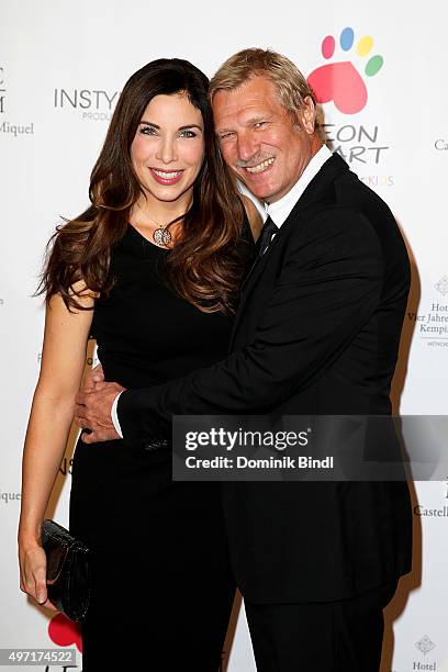 Alexandra Polzin and Gerhard Leinauer attend the charity dinner for Phytokids at Hotel Vier Jahreszeiten on November 14, 2015 in Munich, Germany.