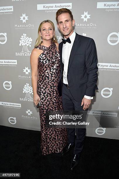 Actress Jessica Capshaw and entrepreneur Christopher Gavigan attend the 2015 Baby2Baby Gala presented by MarulaOil & Kayne Capital Advisors...