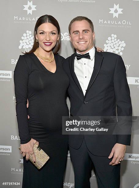 Personality DeAnna Pappas and Stephen Stagliano attend the 2015 Baby2Baby Gala presented by MarulaOil & Kayne Capital Advisors Foundation honoring...