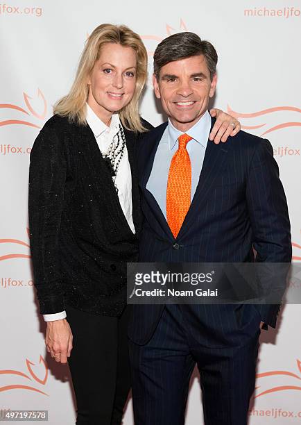 Ali Wentworth and George Stephanopoulos attend the Michael J. Fox Foundation's "A Funny Thing Happened On The Way To Cure Parkinson's" Gala at The...