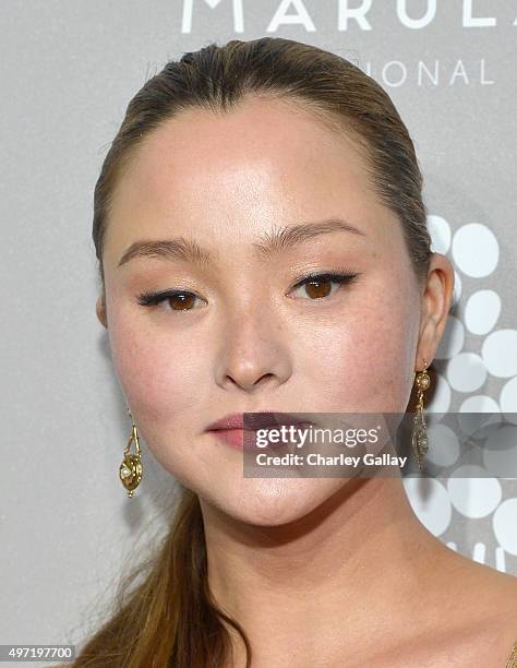 Actress Devon Aoki attends the 2015 Baby2Baby Gala presented by MarulaOil & Kayne Capital Advisors Foundation honoring Kerry Washington at 3LABS on...