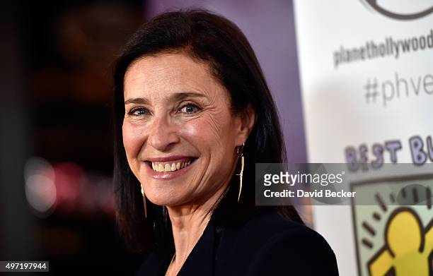 Actress Mimi Rogers attends the All In for Best Buddies celebrity poker tournament at Planet Hollywood Resort & Casino on November 14, 2015 in Las...