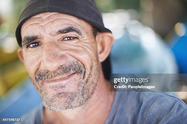 old man and the sea - blue collar portrait stock pictures, royalty-free photos & images