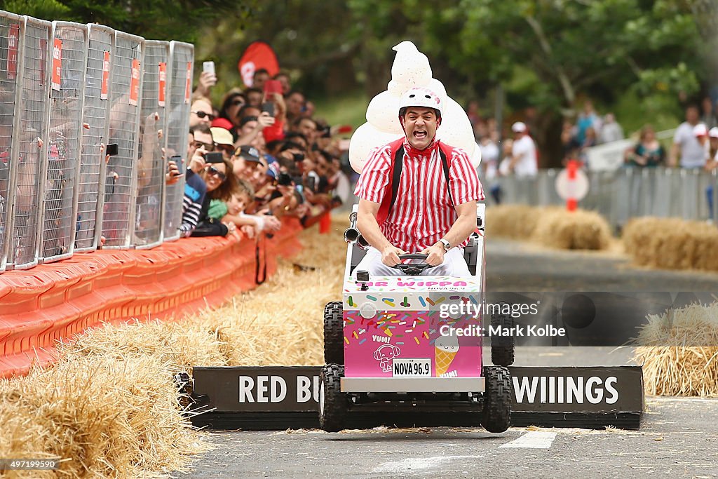 Drivers Compete In Home Made Carts For The 2015 Red Bull Billy Cart Race