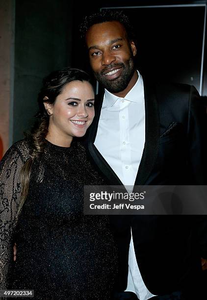 Isabella Brewster and basketball player Baron Davis attend the 2015 Baby2Baby Gala presented by MarulaOil & Kayne Capital Advisors Foundation...