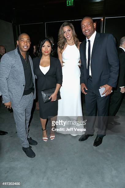 Rapper Ja Rule, Aisha Atkins, Callie Rivers and NBA coach Doc Rivers attend the 2015 Baby2Baby Gala presented by MarulaOil & Kayne Capital Advisors...