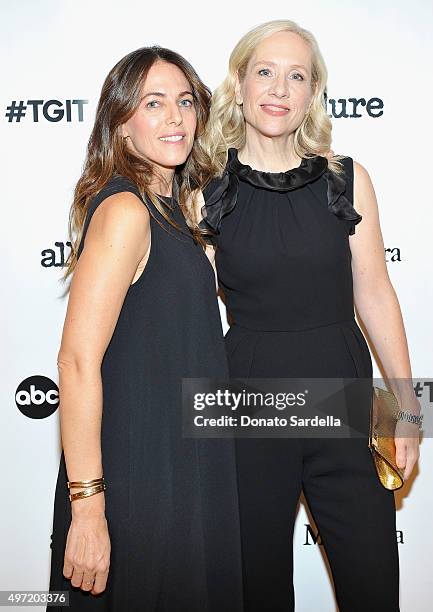 West Coast Editor, Allure, Kelly Atterton and executive producer Betsy Beers, both wearing MaxMara, attend 'MaxMara & Allure Celebrate ABC's #TGIT'...