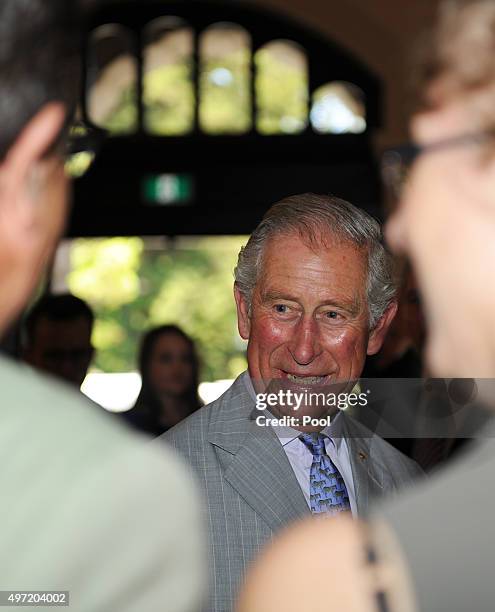 Prince Charles tours the restored historical State Buildings on November 15, 2015 in in Perth, Australia. Prince Charles and his wife Camilla,...