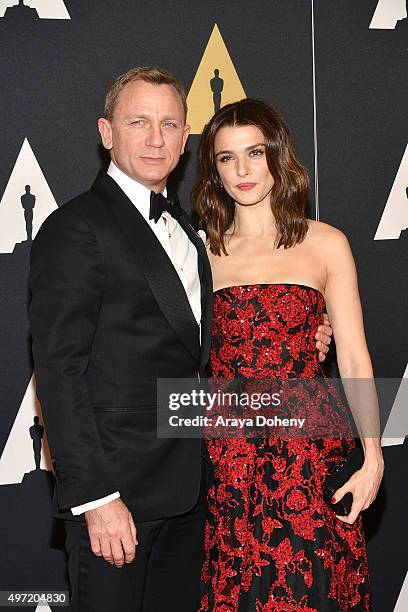 Daniel Craig and Rachel Weisz attend the Academy of Motion Picture Arts and Sciences' 7th Annual Governors Awards at The Ray Dolby Ballroom at...