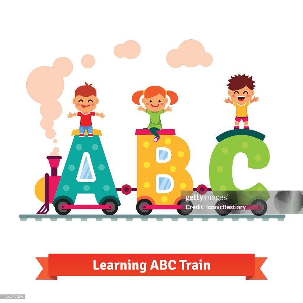 Cdfgh Children Learning Alphabet Concept High-Res Vector Graphic - Getty Images