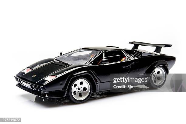 lamborghini countach supercar model - supercar stock pictures, royalty-free photos & images