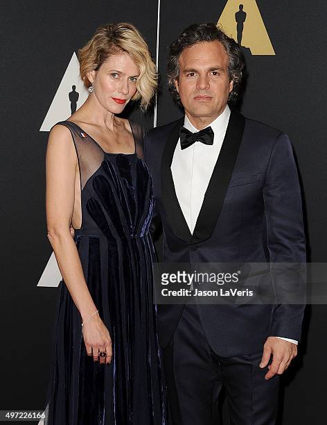 Actor Mark Ruffalo and wife Sunrise Coigney attend the 7th annual Governors Awards at The Ray Dolby Ballroom at Hollywood & Highland Center on...