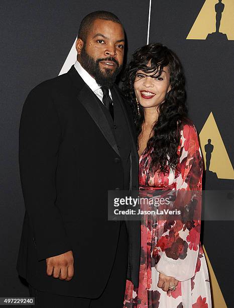 Actor/rapper Ice Cube and wife Kimberly Woodruff attend the 7th annual Governors Awards at The Ray Dolby Ballroom at Hollywood & Highland Center on...