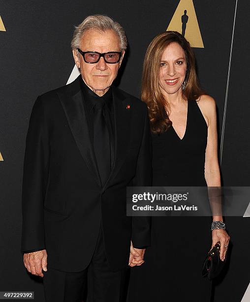 Actor Harvey Keitel and wife Daphna Kastner attend the 7th annual Governors Awards at The Ray Dolby Ballroom at Hollywood & Highland Center on...